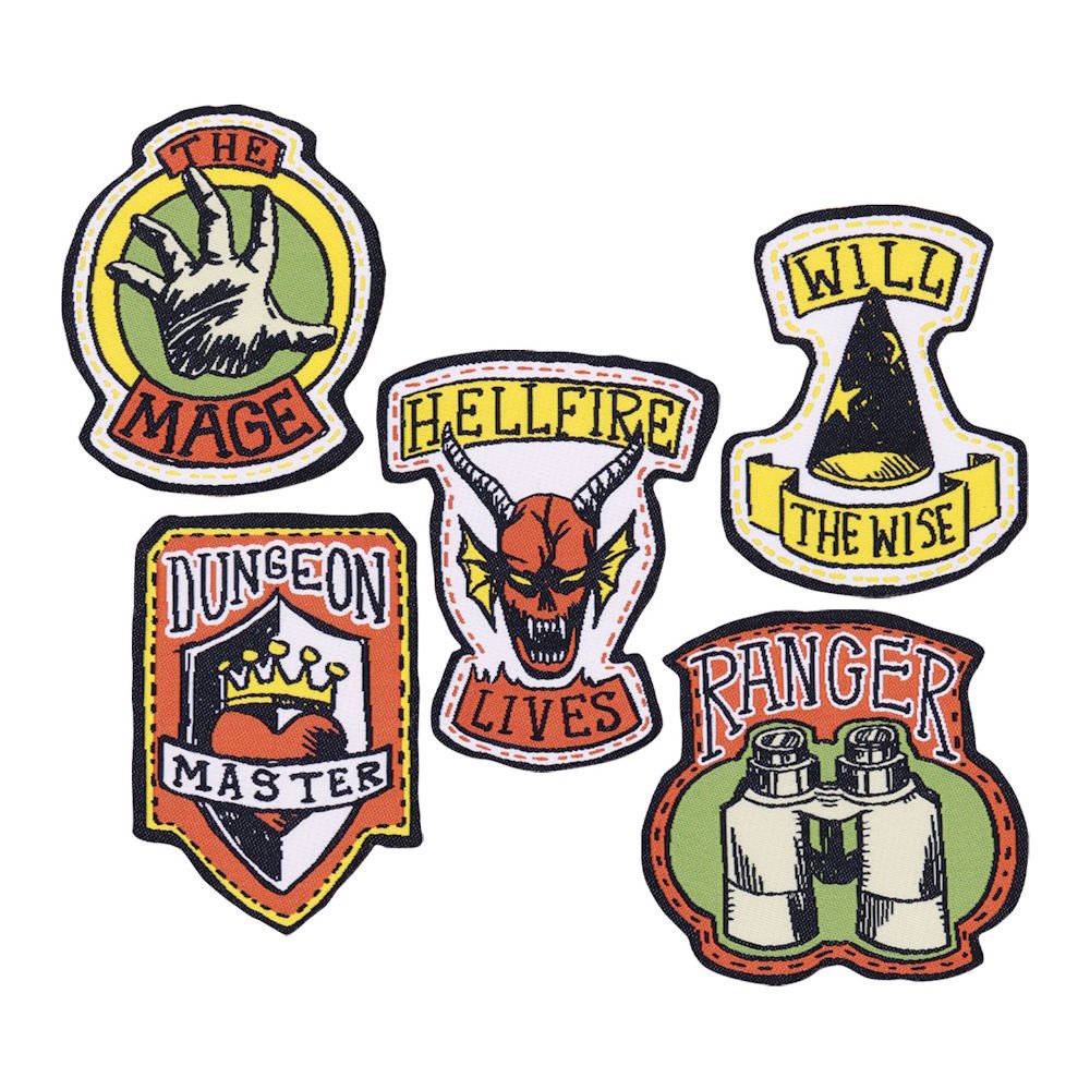 STRANGER THINGS - Set of Five Fabric Patches / 世界限定
