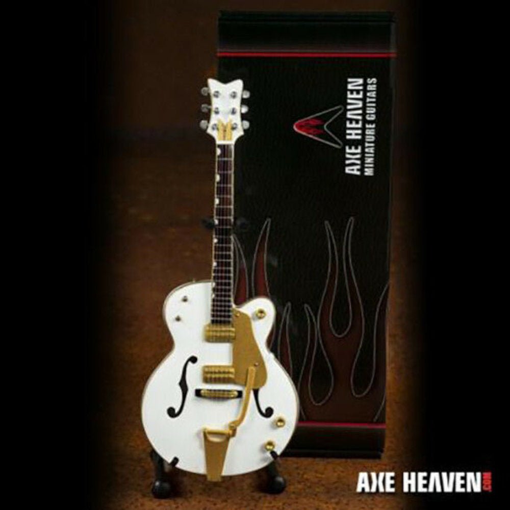 STRAY CATS - Brian Setzer White Hollow Body ミニチュア