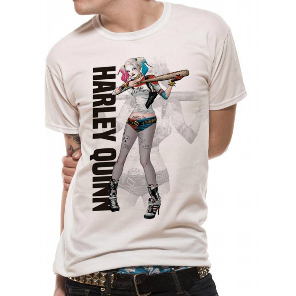 SUICIDE SQUAD スーサイドスクワッド (公開 10周年 ) - HARLEY QUINN POSTER / ヴィンテージ / Tシャツ / メンズ｜公式ライセンス商品｜PGS