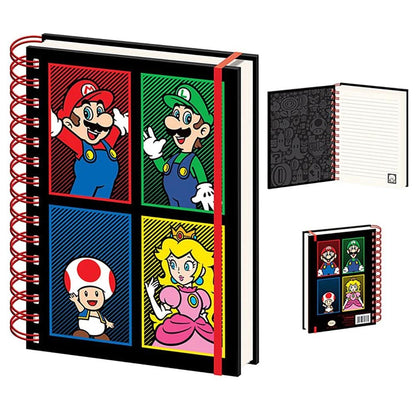 SUPER MARIO - (4月24日 公開 ) - 4 Colour / A5 Wiro Notebook