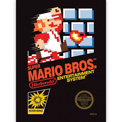 SUPER MARIO - (4月24日 公開 ) - Nes Cover / キャンバス・プリント木枠