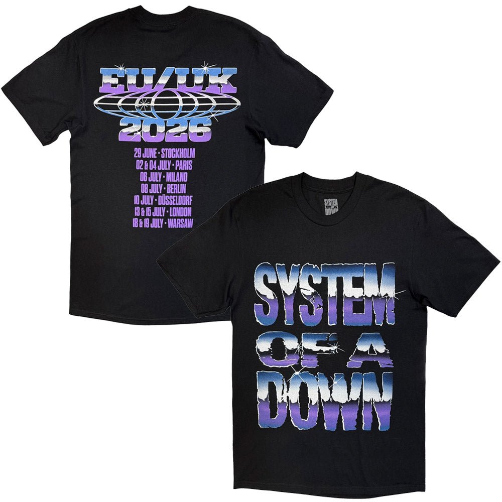 SYSTEM OF A DOWN - Metallic Logo Tour '26 / バックプリントあり / ツアー会場限定