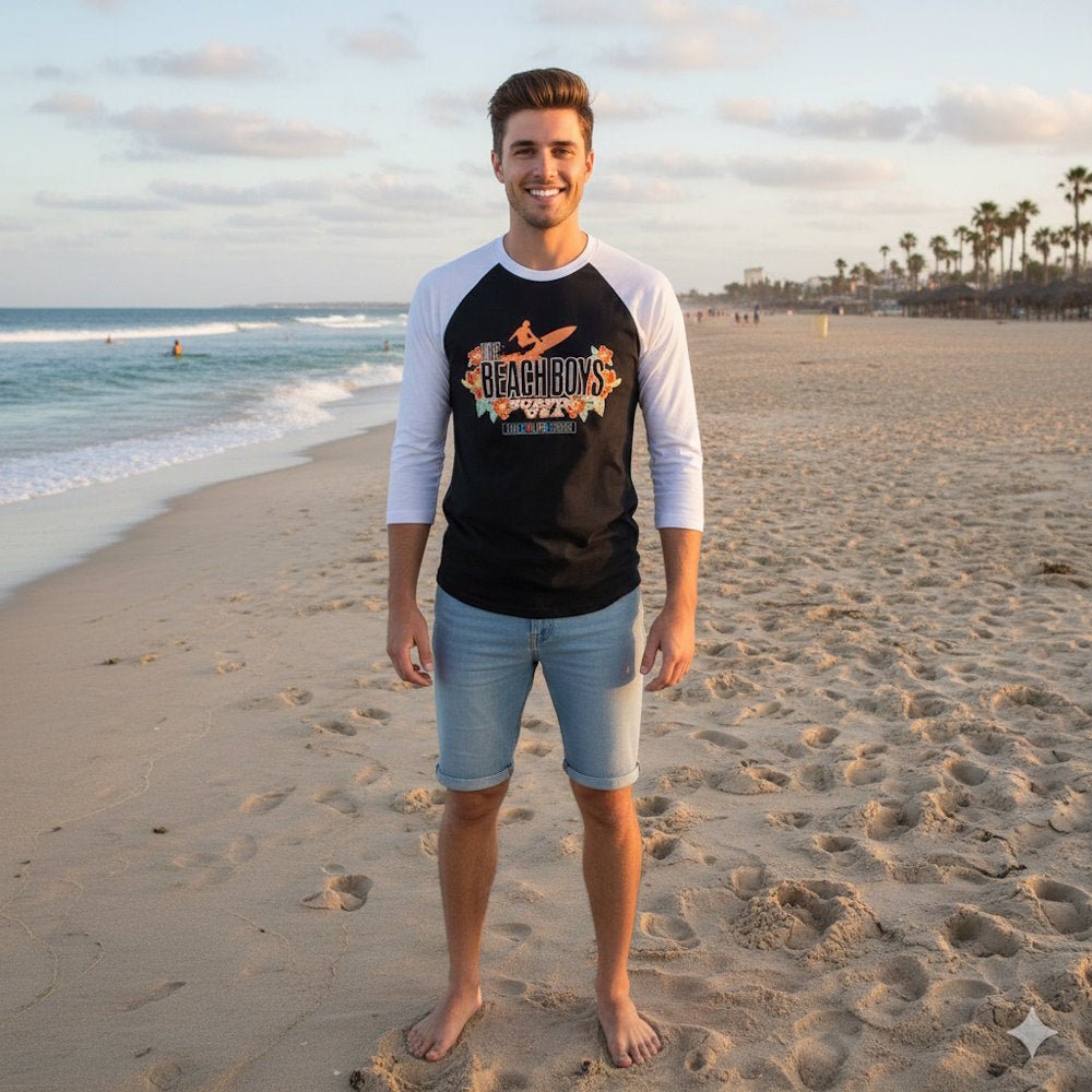 THE BEACH BOYS ビーチボーイズ - Living Color Vintage ラグラン / 長袖 / ヴィンテージ / Tシャツ / メンズ｜公式ライセンス商品｜PGS