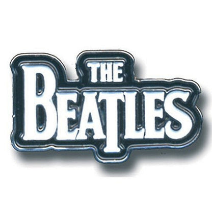 THE BEATLES - (来日 60周年 ) - DROP T LOGO（WHITE） / メタル・ピンバッジ