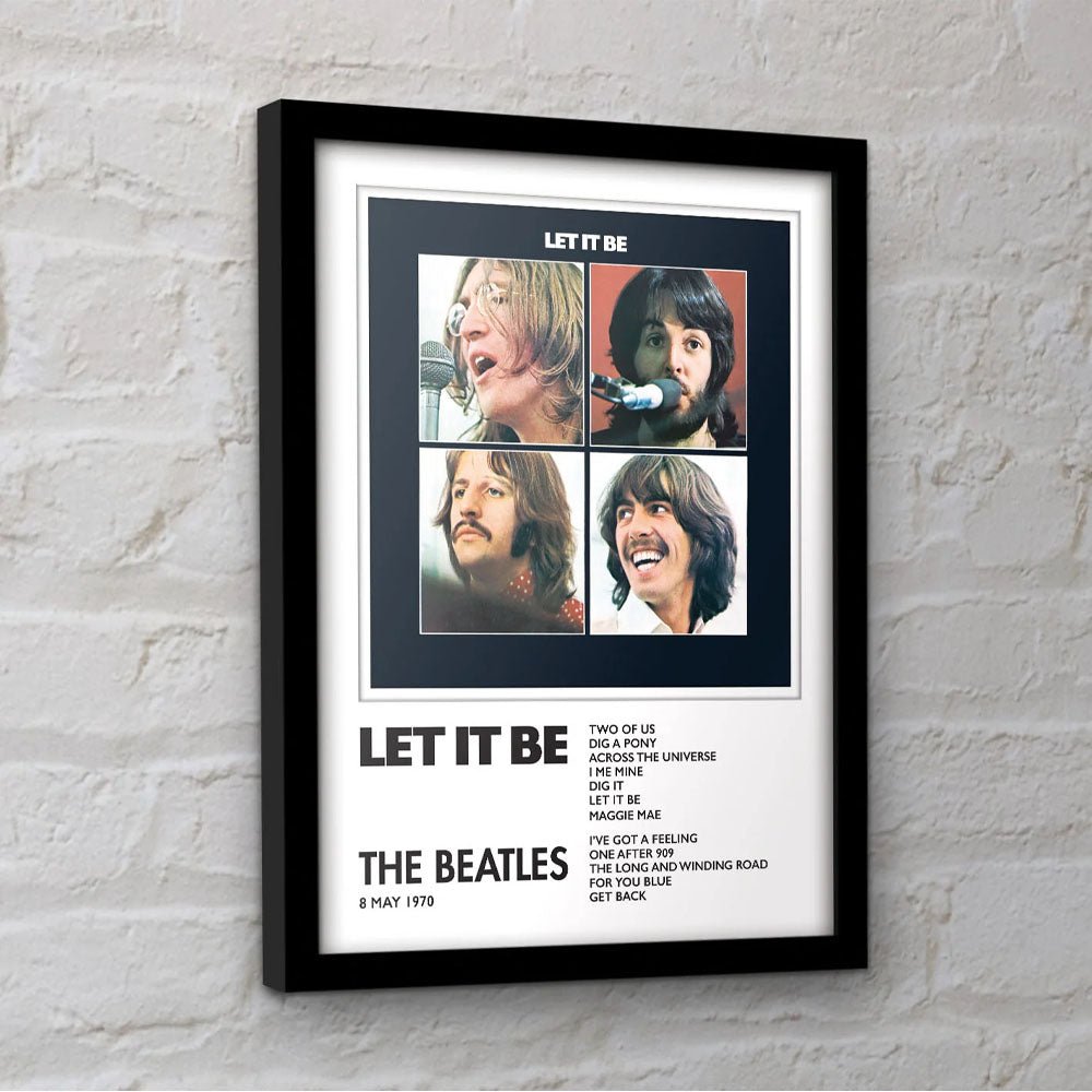 THE BEATLES ビートルズ (来日 60周年 ) - Let It Be / インテリア額