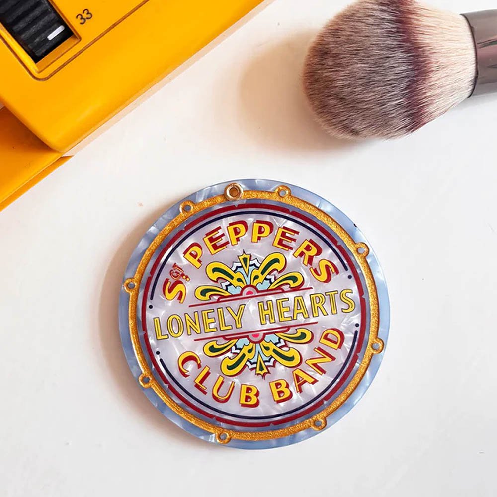 THE BEATLES ビートルズ (来日 60周年 ) - Sgt. Pepper's Lonely Hearts Club Band / コンパクトミラー / ファッション雑貨｜公式ライセンス商品｜PGS