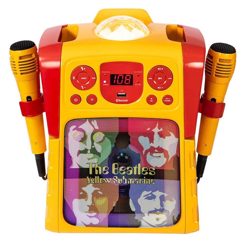 THE BEATLES - (来日 60周年 ) - Yellow Submarine Faces / カラオケスピーカー / ライトショー搭載 / マイク2本付き