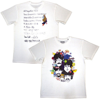 THE BEATLES - (来日 60周年 ) - Yellow Submarine Heads Collage / バックプリントあり