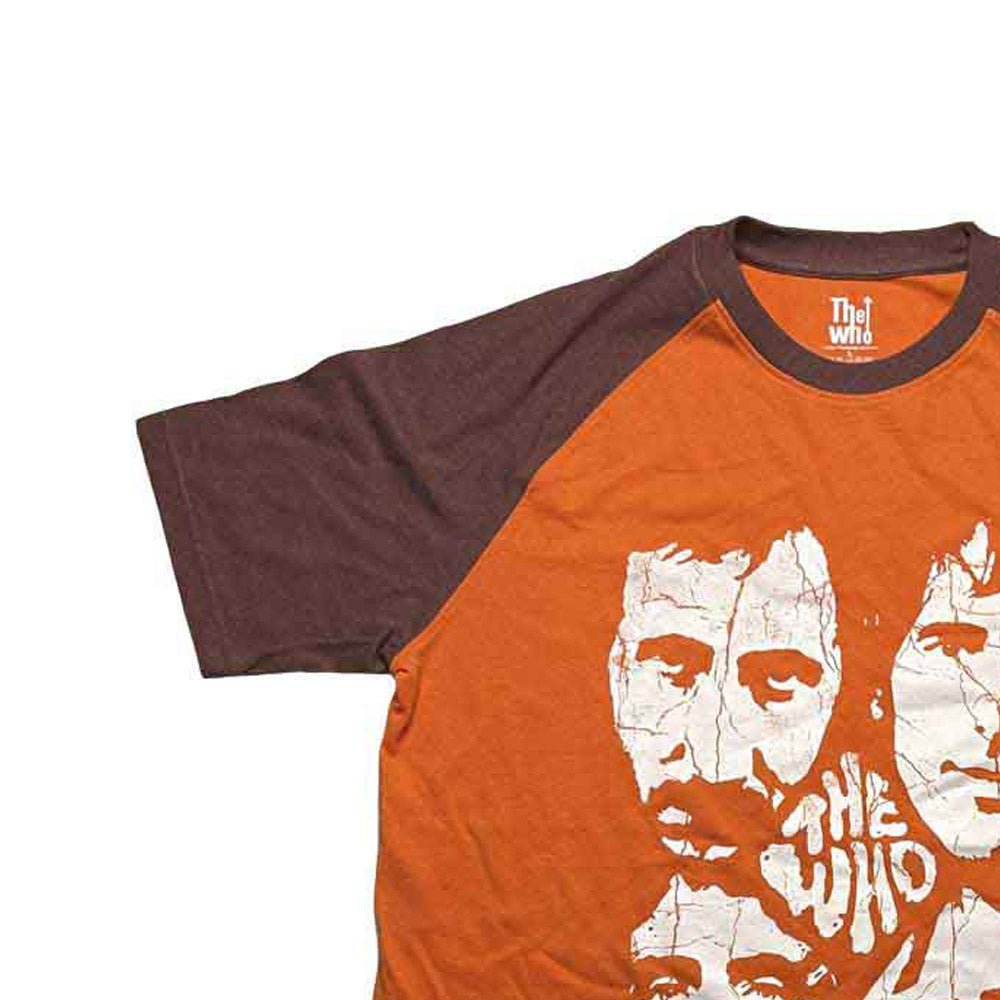 THE WHO ザ・フー - Faces / 半袖ラグラン / リンガー / Tシャツ