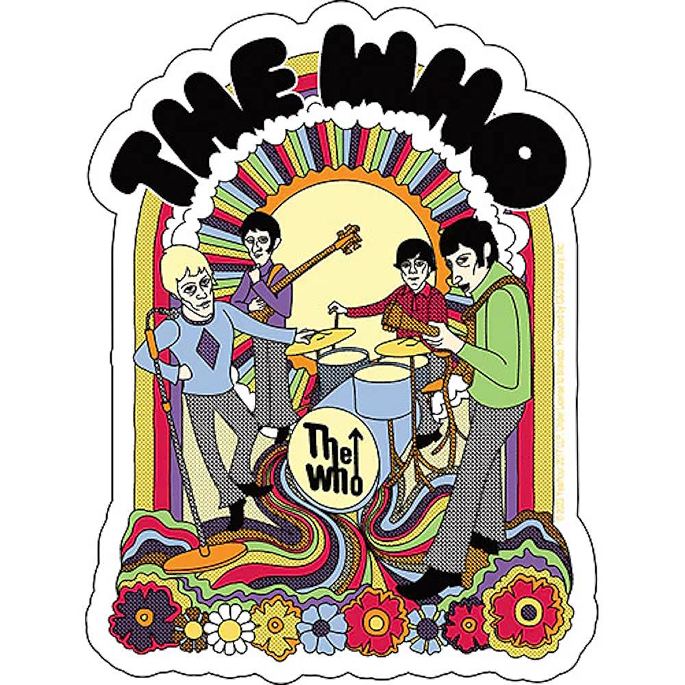 THE WHO ザ・フー - Trippy Illustration / ステッカー 【公式